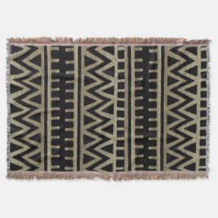 African Tribal Pattern Throw Blanket