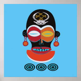 African tribal poster