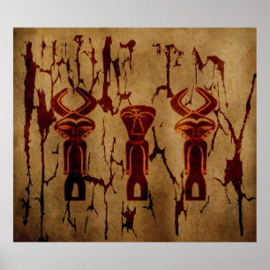 african tribal poster