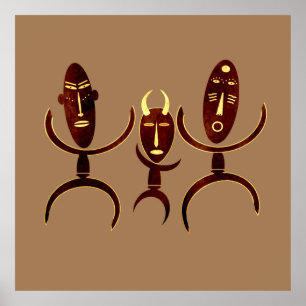 african tribal poster