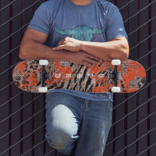African, tribal. skateboard
