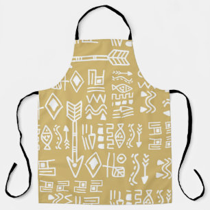 African Tribal Stripes: Bohemian Egyptian Seamless Apron