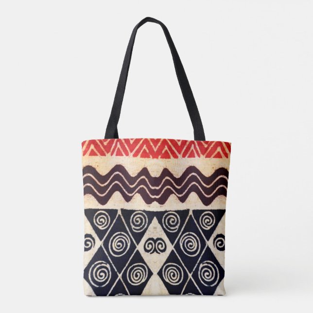African Tribal Tote Bag - Mothers Day Gift (Back)