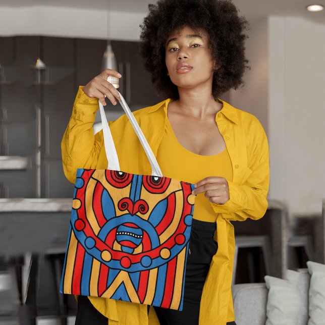African tribal warrior tote bag (Creator Uploaded)