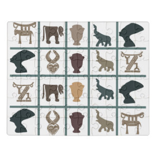 african tribe ornate jigsaw puzzle