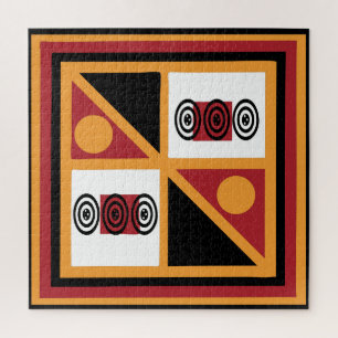 African tribe ornate pattern jigsaw puzzle