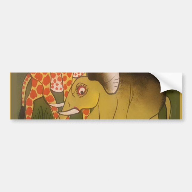 African Trio Art Print Bumper Sticker (Front)