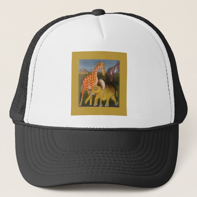 African Trio Art Print Trucker Hat (Front)