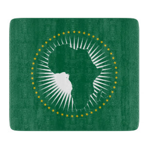African Union Flag (Africa) (Panafrica) Cutting Board