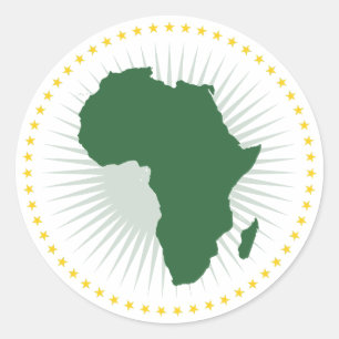 African Union Flag Classic Round Sticker