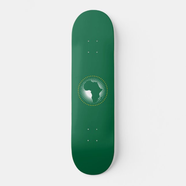 African Union Flag Skateboard (Front)
