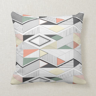 African vector stripe pillow