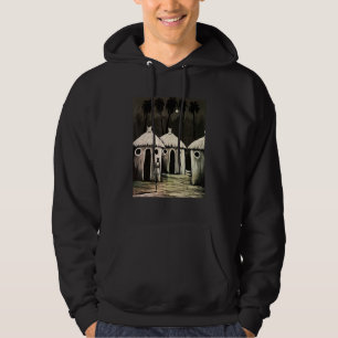 African Village  African Woman Tropical Artwork Hoodie