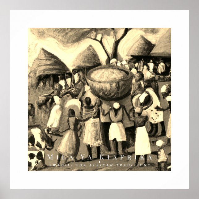 African Village Poster (Front)