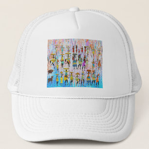 African Village Trucker Hat