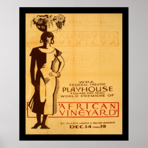 African Vineyard Poster