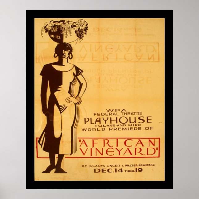 African Vineyard Poster (Front)