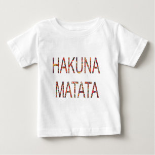 African Vintage Colours Hakuna Matata Baby T-Shirt