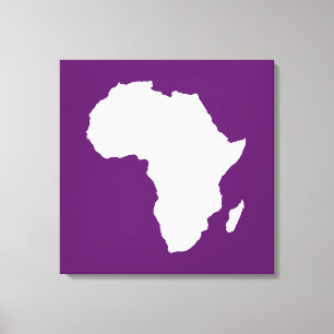 African Violet Audacious Africa Canvas Print