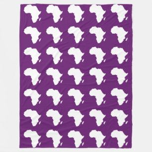 African Violet Audacious Africa Fleece Blanket
