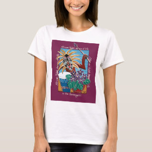 African Violet in Serengetti T-Shirt