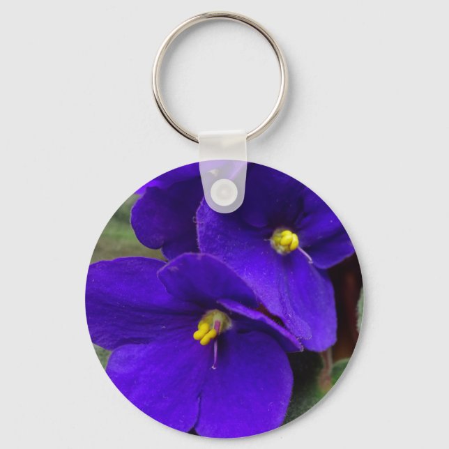 African Violet Keychain (Front)