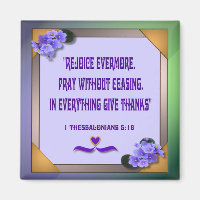 African Violet ~ Magnet