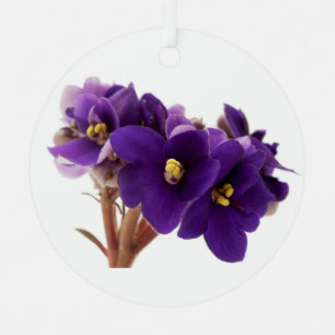 African violet metal tree decoration