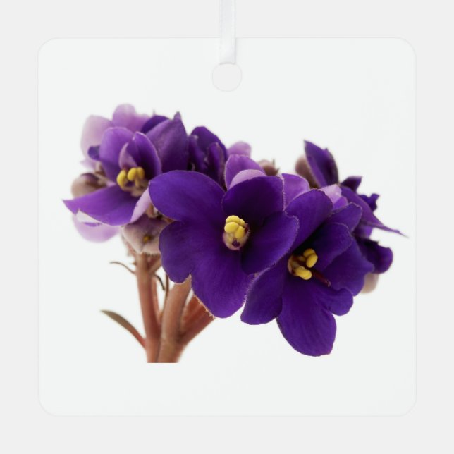 African violet metal tree decoration (Front)