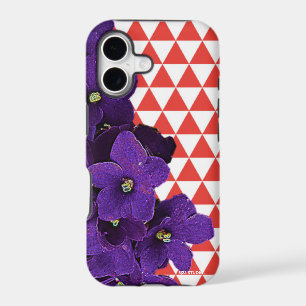 African Violet Red Pyramids Phone Cover