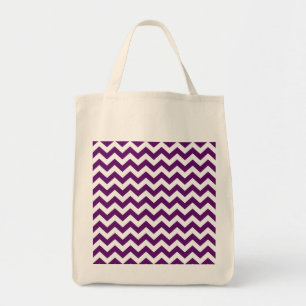 African Violet Safari Chevron Tote Bag