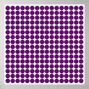 African Violet Safari Dot Poster
