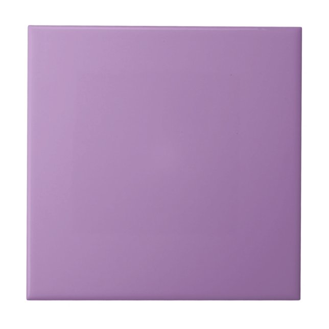 African Violet Solid Colour Ceramic Tile (Front)