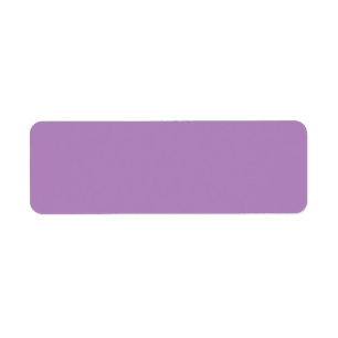African violet (solid colour) return address label