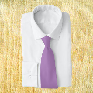 African Violet Solid Colour Tie