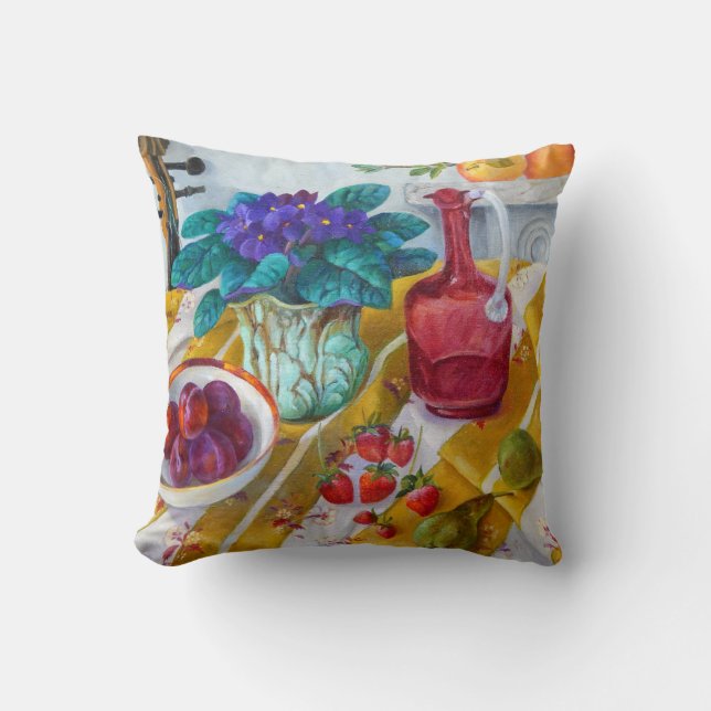 African Violets 2012 Cushion (Front)