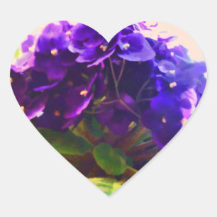 African Violets Flower Sticker