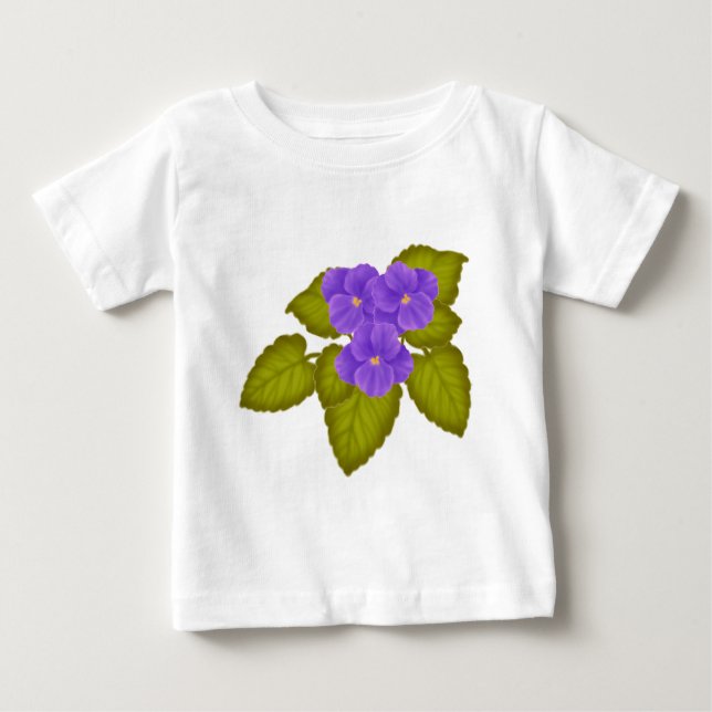 African Violets Purple Childrens T-Shirt (Front)