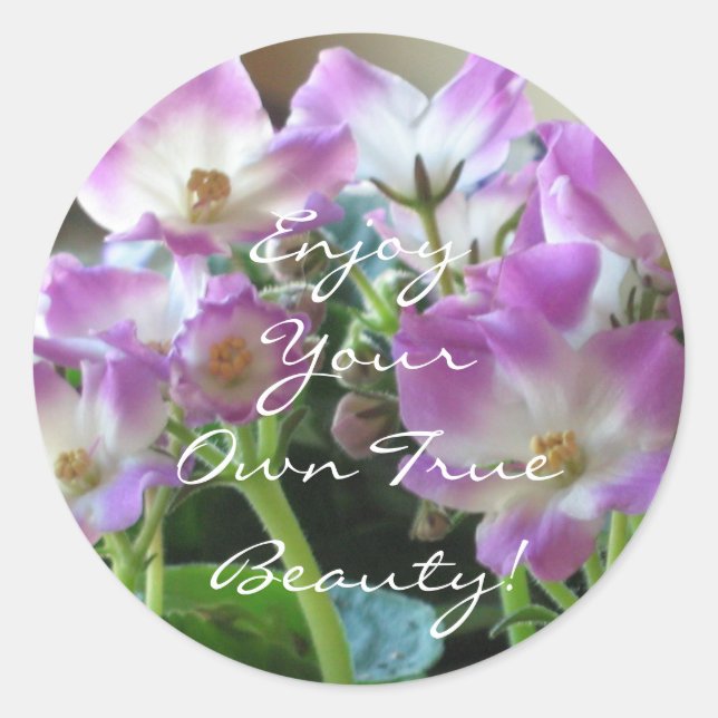 African Violets Sticker (Front)