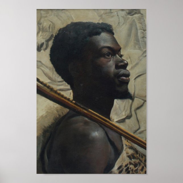 African Warrior by Walter Scott Boyd Poster (Front)