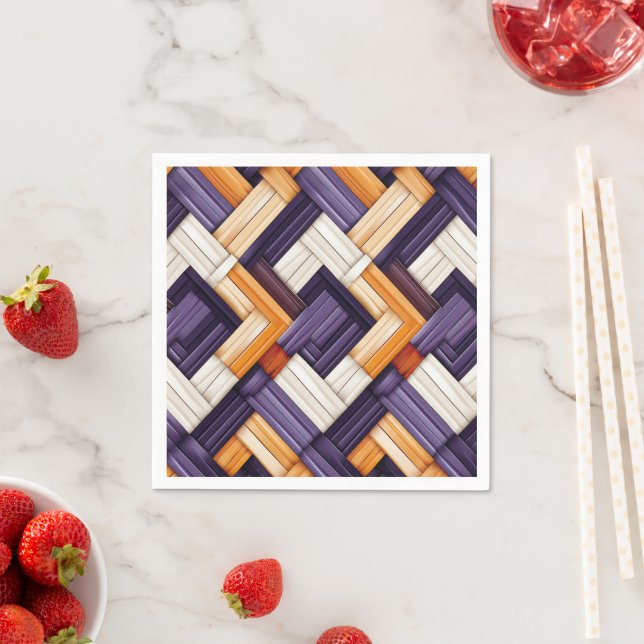 African Weave Basket Bliss Napkin (Insitu)