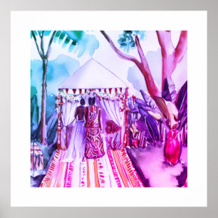 African Wedding Poster
