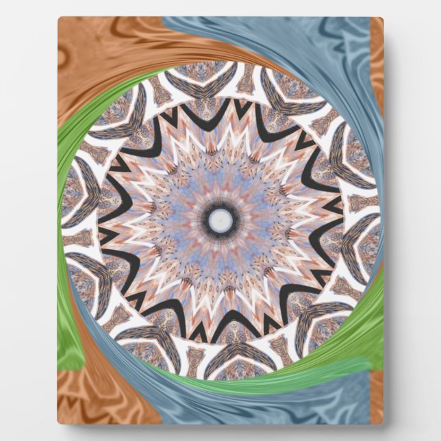 African Whirl Art Print Plaque (Front)