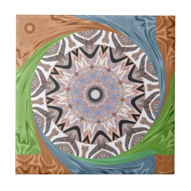 African Whirl Art Print Tile (Front)