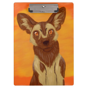 African Wild Dog Clipboard