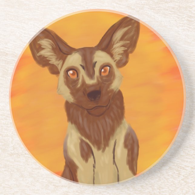 African Wild Dog Coaster (Front)