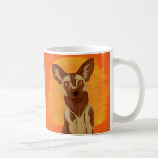 African Wild Dog Coffee Mug (Right)