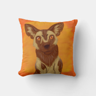 African Wild Dog Cushion