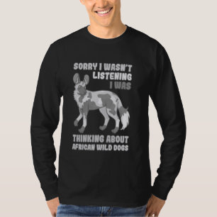 African Wild Dog Funny Painted Animals T-Shirt