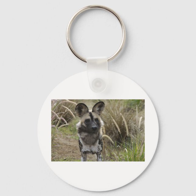 African Wild Dog Key Ring (Front)